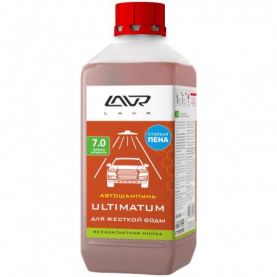 Автомобільний шампунь LAVR ULTIMATUM для жорсткої води для безконтактної мийки 1л Ln2326