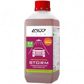 Автомобільний шампунь LAVR STORM підвищена пенность для безконтактної мийки 1л Ln2336