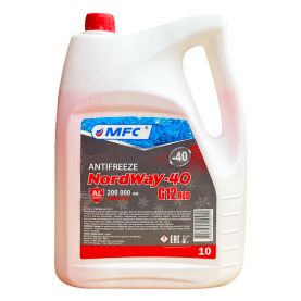 Антифриз NordWay G12 -40°C красный 10л