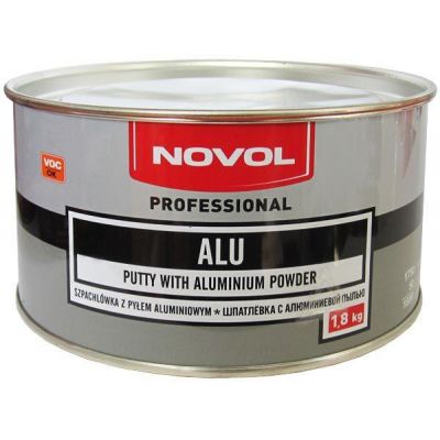 Шпатлёвка Novol ALU с алюминиевой пудрой 1165 1,8кг