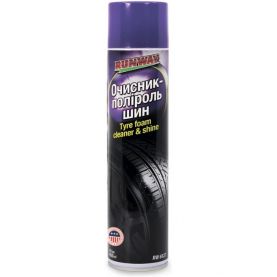Очиститель Runway Tyre foam cleaner & shine для шин пенный RW6127 0,65л