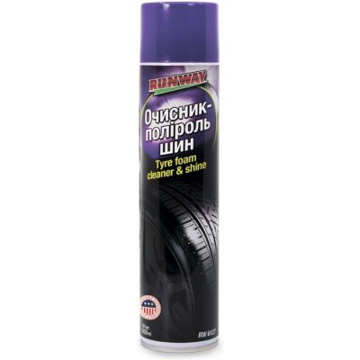 Очиститель Runway Tyre foam cleaner & shine для шин пенный RW6127 0,65л