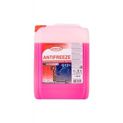 Антифриз SAMSON EU-Standard G12+ -40°C червоний 10л 803214