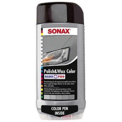 Поліроль Sonax NanoPro з воском сірий 296300 0,5л