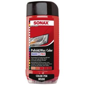 Полироль Sonax NanoPro с воском красный 296400 0,5л