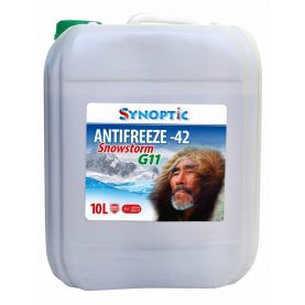 Антифриз Synoptic Snowstorm G11 -42 ° C зелений 10л