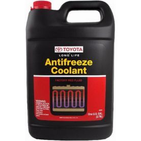 Антифриз TOYOTA Super Long Life Antifreeze/Coolant G12 -37°C красный 4л 00272SLLC2