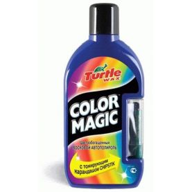Полироль Turtle Wax Color Magic Plus с тонирующим карандашом тёмно-синий FG4995 0,5л