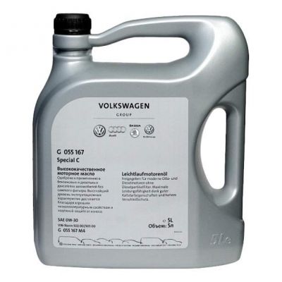 Автомобильное моторное масло VAG Special C 0W-30 5л G055167M4