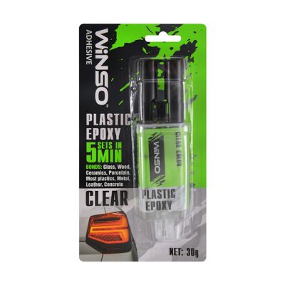 Клей Winso Plastic Epoxy епоксидний двокомпонентний прозорий 30г 300600