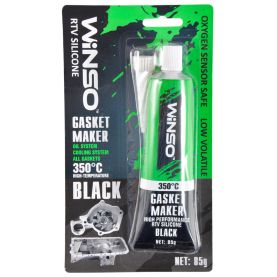 Герметик силиконовый Winso GASKET MAKER BLACK  +350⁰С высокотемпературный черный 85г 310300
