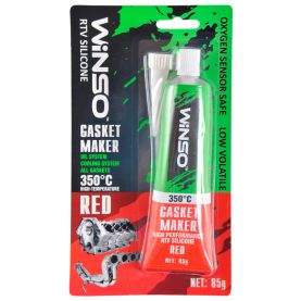 Герметик силиконовый Winso GASKET MAKER RED  высокотемпературный +350⁰С красный  85г 310200