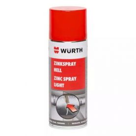 Грунт аэрозольный WÜRTH Zinc Spray Light цинковый 400мл 0893113114