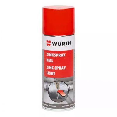 Грунт аерозольний WÜRTH Zinc Spray Light цинковий 400мл 0893113114