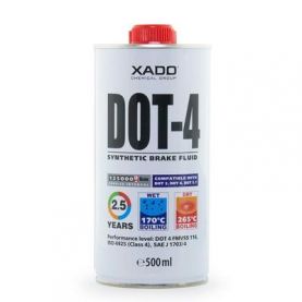 Гальмівна рідина XADO Synthetic Brake Fluid DOT 4 XA 50003 0,5л