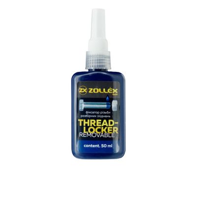 Фиксатор резьбы Zollex Threadlocker синий для разборных соединений BFU-7 50г