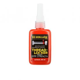 Фиксатор резьбы Zollex Threadlocker красный для неразборных соединений BFS-8 50г