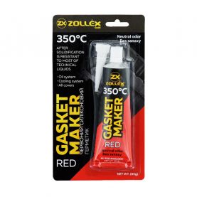 Герметик прокладка Zollex Red Gasket Maker Premium + 350 ° C червоний 85г