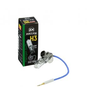 Автолампа ZOLLEX Halogen UV Filter 10245 (PK22s, H3, 24V, 70W)