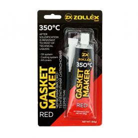 Герметик прокладка Zollex Red Gasket Maker +350 ° C червоний 85г