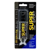 Клей Zollex Super Epoxy двухкомпонентный эпоксидный прозрачный CL-300 35г