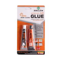 Клей Zollex Acrylic AB Glue акриловый полупрозрачный CL-306А 2*10г