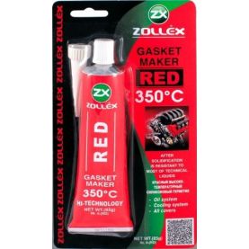 Герметик прокладка Zollex Red Gasket Maker +350 ° C червоний 25г