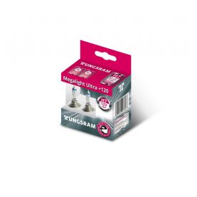 Автолампа TUNGSRAM Megalight Ultra +120 комплект (PX26d, H7, 12V, 55W) TU 58520SNU.2D