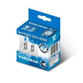 Автолампа TUNGSRAM Sportlight Ultra комплект (P14.5s, H1, 4200K, 12V, 55W) TU 50310SBU.2D