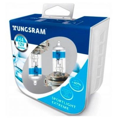 Автолампа TUNGSRAM Sportlight Extreme комплект (P43t, H4, 5000K, 12V, 60/55W) TU 50440SUP.2D