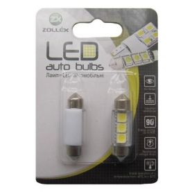 Автолампа Zollex LED V2219 1шт. (Festoon/36mm, white, 12V, SMD 5050x3)