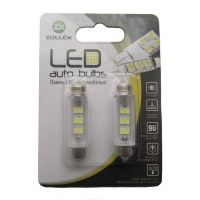 Автолампа Zollex LED V100444 1шт. (Festoon/44mm, white, 12V, SMD 2835x6)