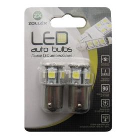 Автолампа Zollex LED S0907 1шт. (S25/BA15S, white, 12V, SMD 5050x8)