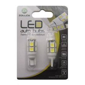 Автолампа Zollex LED T1122 1шт. (T10, white, 12V, SMD 2835+5050x12)