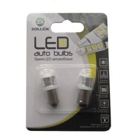 Автолампа Zollex LED 9S1102 1шт. (BA9S, white, 12V, 1W HPx1)