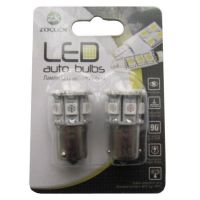 Автолампа Zollex LED S090925 1шт. (S25/BAU15S, amber, 12V, SMD 5050x20)