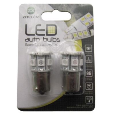 Автолампа Zollex LED S090925 1шт. (S25/BAU15S, amber, 12V, SMD 5050x20)