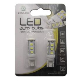 Автолампа Zollex LED T1104 1шт. (T10, white, 12V, SMD 2835x16)