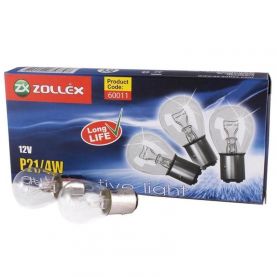 Автолампа Zollex 60011 (BAZ15d, P21/4W, 12V, 21/4W)
