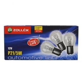 Автолампа Zollex 8724 (BAY15d, P21/5W, 12V, 21/5W)