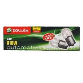 Автолампа Zollex 9924 (BA15s, R10W, 24V, 10W)