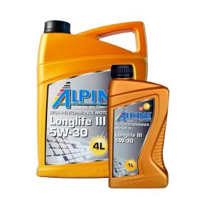 Автомобільна моторна олива ALPINE 5W-30 5л (4+1)