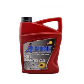 Автомобильное моторное масло Alpine RSL C3 5W-40 (RSL LA) 4л