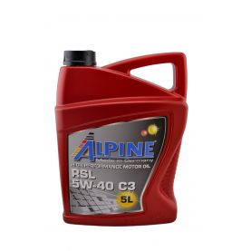 Автомобильное моторное масло Alpine RSL C3 5W-40 (RSL LA) 5л