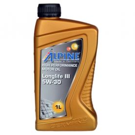 Автомобильное моторное масло Alpine Longlife III C3 5W-30 1л