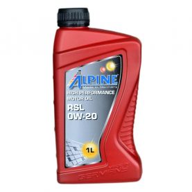 Автомобильное моторное масло Alpine RSL 0W-20 1л