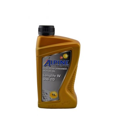 Автомобільна моторна олива Alpine Longlife IV 0W-20 1л