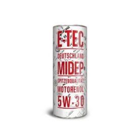 Автомобільна моторна олива E-TEC Midep TEC 5W-30 1л 5347