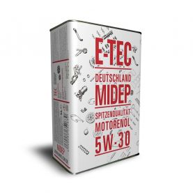 Автомобільна моторна олива E-TEC Midep TEC 5W-30 4л 5348