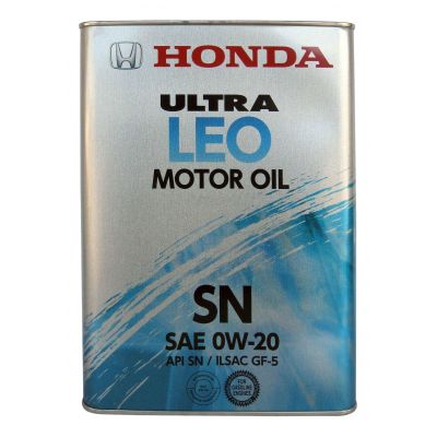Автомобильное моторное масло HONDA Ultra LEO 0W-20 4л 0821799974